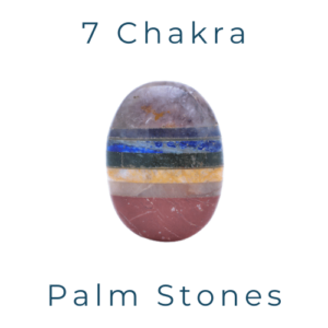 7 Chakra Bonded Palm Stones