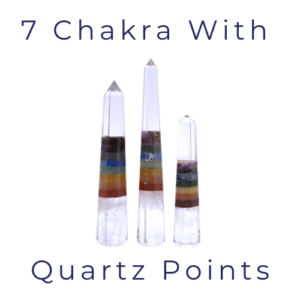 7 Chakra Bonded with Quartz Points