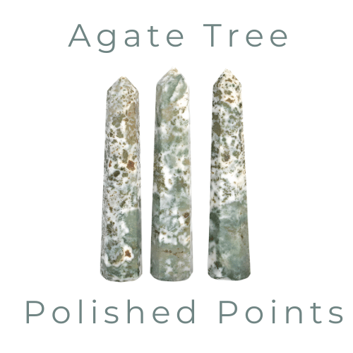 Agate Tree Polished Pencil Points