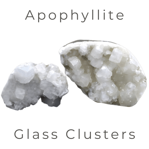 Apophyllite Glass Clusters – Q1