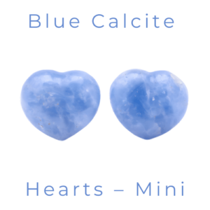 Blue Calcite Hearts – Mini