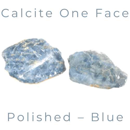 Calcite One Face Polished – Blue