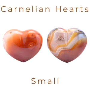 Carnelian Hearts – Small 6cm