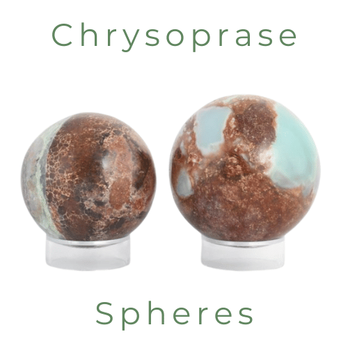 Chrysoprase Spheres