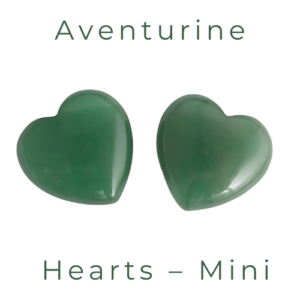 Green Aventurine Hearts – Mini