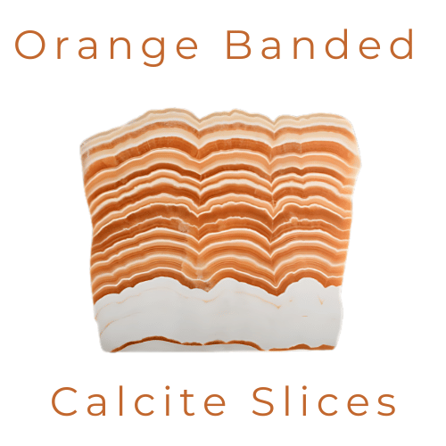 Orange Banded Calcite Slices