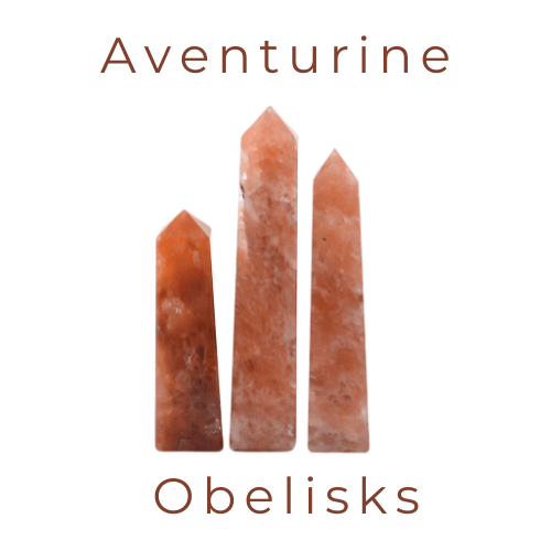 Pink_Peach Aventurine Obelisks