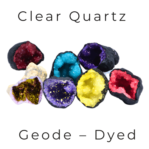 Clear Quartz Geode – Dyed