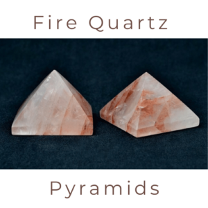 Fire Quartz Pyramids